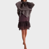 Jasna - Udoban pleteni komplet haljine i džempera