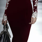 Sofija | Crna haljina otvorenih ramena sa čipkom