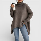 Jasmina - Topla pletena rolka oversize kroja