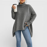 Jasmina - Topla pletena rolka oversize kroja