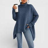 Jasmina - Topla pletena rolka oversize kroja