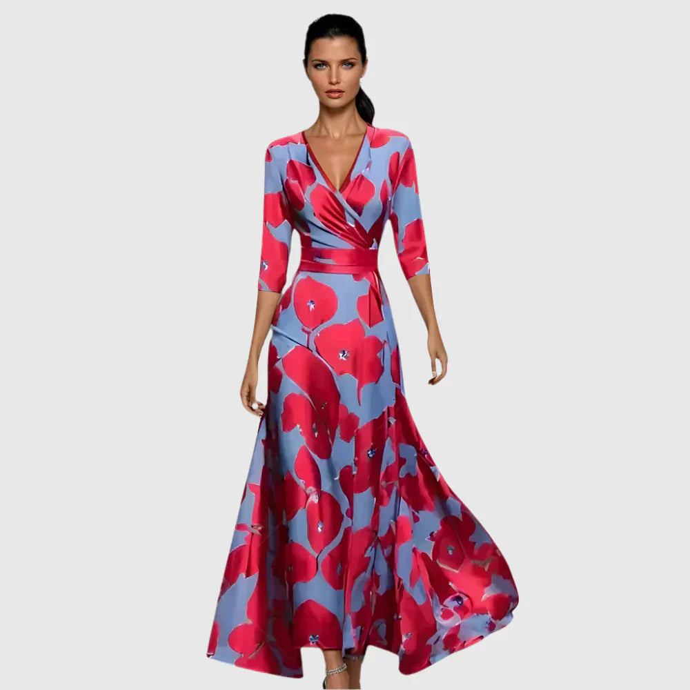 Jill | Elegantna cvetna haljina