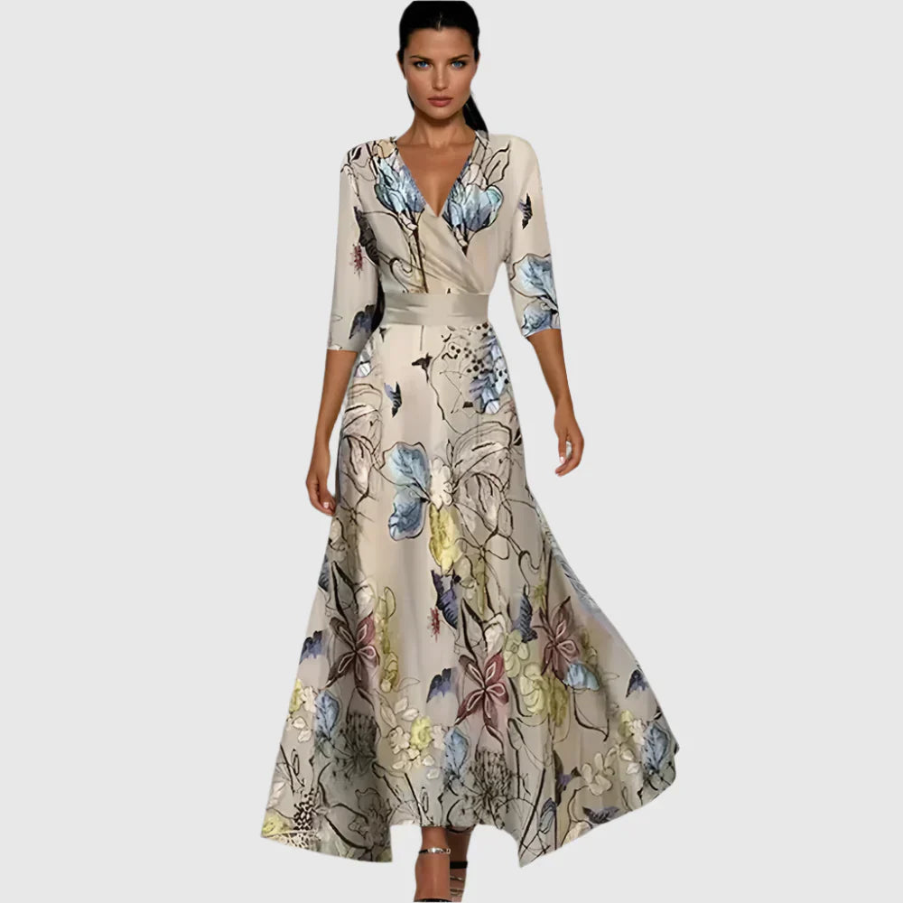 Jill | Elegantna cvetna haljina