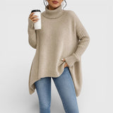 Jasmina - Topla pletena rolka oversize kroja