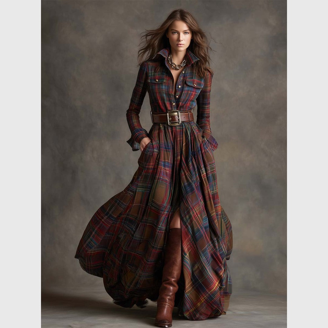 Teodora - Sofisticirana košulja-haljina sa pojasom