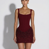 ARIA | Mini haljina kroja peščani sat