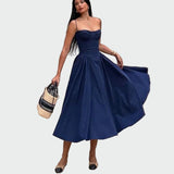 Saten Maxi Haljina s Tankim Naramenicama