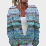 Teodora - Jesenski cvjetni kardigan