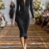 Sport-chic pamučna midi haljina