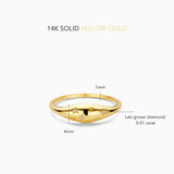 Prsten od dijamantske kupole | Zlato