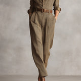 Sofisticirani karirani kombinezon od tvida