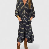 Lottie | Prugasta boho maxi haljina