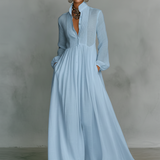 Minimalistička maksi haljina od lana