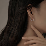 Zlatne naušnice u obliku srca od nerđajućeg čelika