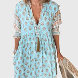 Bridget | Haljina sa printom i V-izrezom