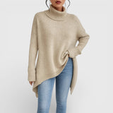 Jasmina - Topla pletena rolka oversize kroja