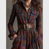 Teodora - Sofisticirana košulja-haljina sa pojasom