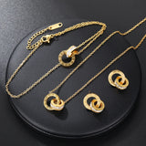 Roman Hoop Necklace Set