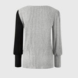 Katarina - Elegantna pletena majica dugih rukava sa dugmićima