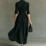 Elegantna plisirana maksi haljina