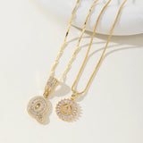 Ogrlica sa slovom Moisanit | Zlato