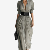 Kalisha™	| Maxi haljina dugih rukava