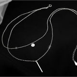 Ogrlica od srebra sa duplim slojem