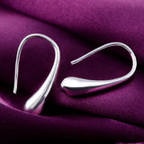 Viseći minđuše u obliku kapi od srebra