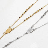 Ogrlica od nerđajućeg čelika sa krunicom