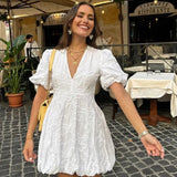 ARIA | Mini haljina sa puf rukavima