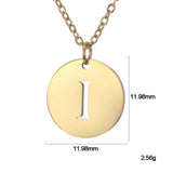 Elegantna zlatna ogrlica sa slovnim privjeskom