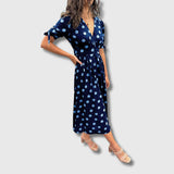 Monique – Ženska vintage haljina s točkicama