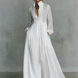 Minimalistička maksi haljina od lana