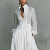 Minimalistička maksi haljina od lana