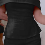 Mila | Beli dvodelni komplet od lana i pamuka