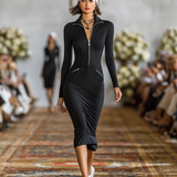 Sport-chic pamučna midi haljina