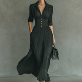 Elegantna plisirana maksi haljina