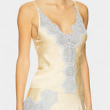 Danica Satenski Set s Majicom i Midi Suknjom