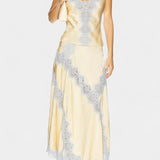 Danica Satenski Set s Majicom i Midi Suknjom