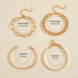 Elegantna Elan Mercer Zlatna Narukvica Set