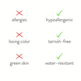 Srebrna Ogrlica sa Slovima u Obliku Srca