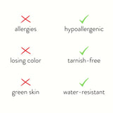 Srebrne pravougaone kružne minđuše