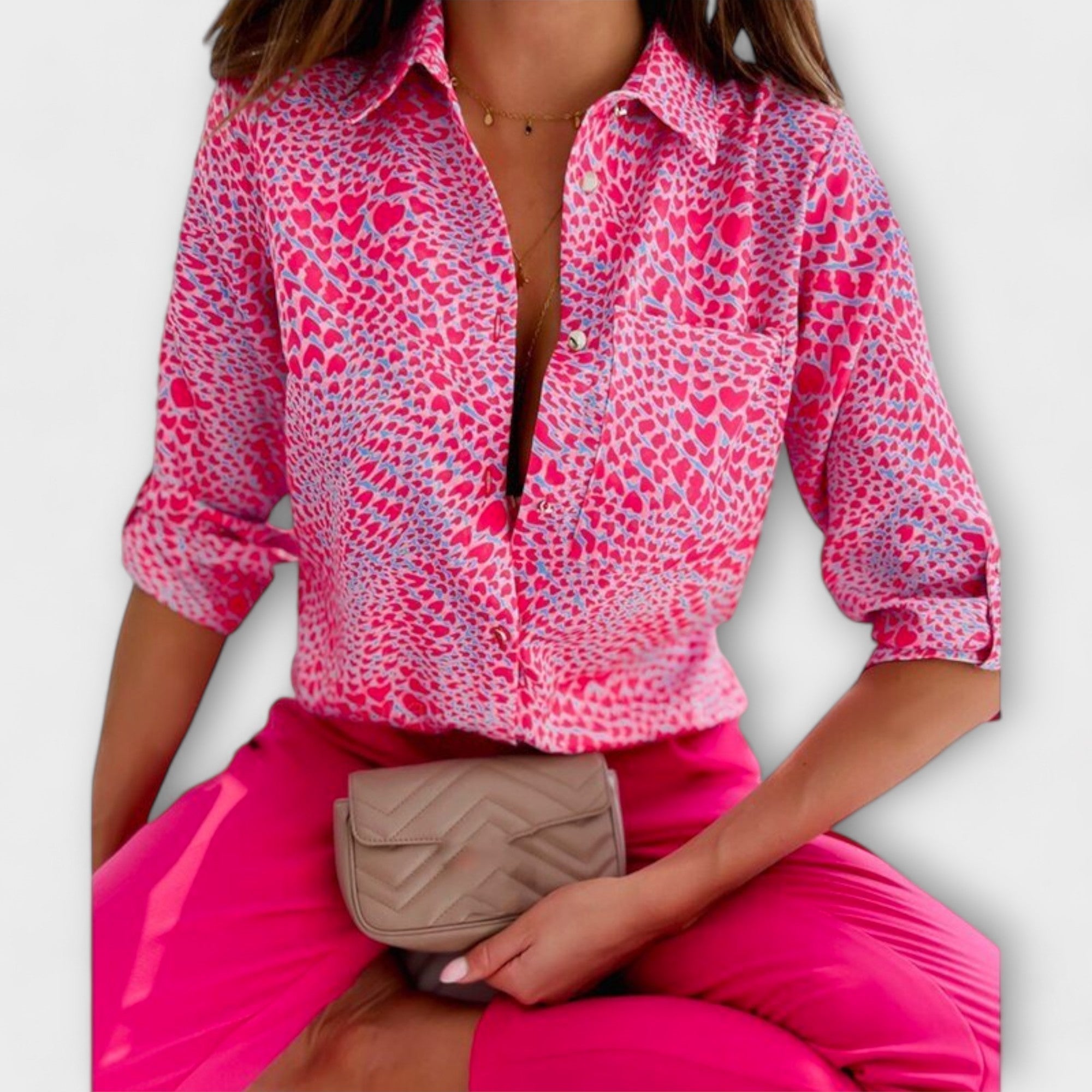 Camila – Sofisticirana Geometrijska Bluza