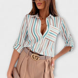 Ljubomira – Sofisticirana Geometrijska Bluza